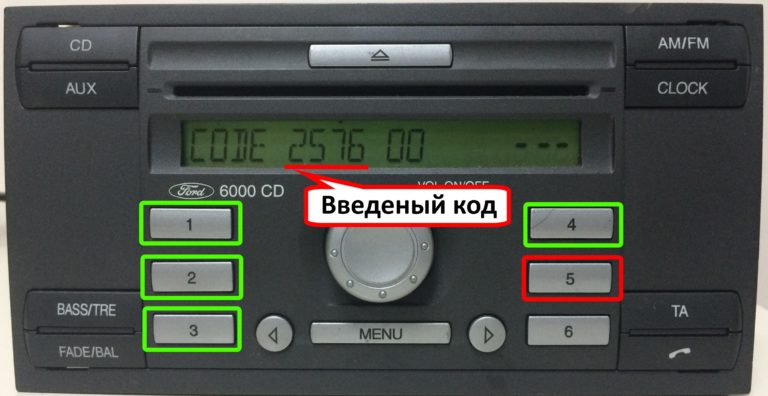 Магнитола форд фьюжн 6000cd